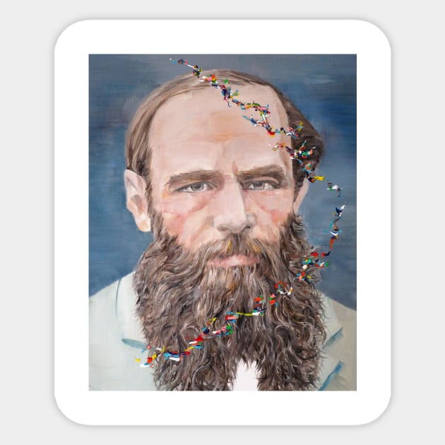 FYODOR DOSTOYEVSKY - oil portrait Sticker by lautir